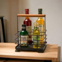 Hermia Organizador de Cocina Metálico SM050-B Negro